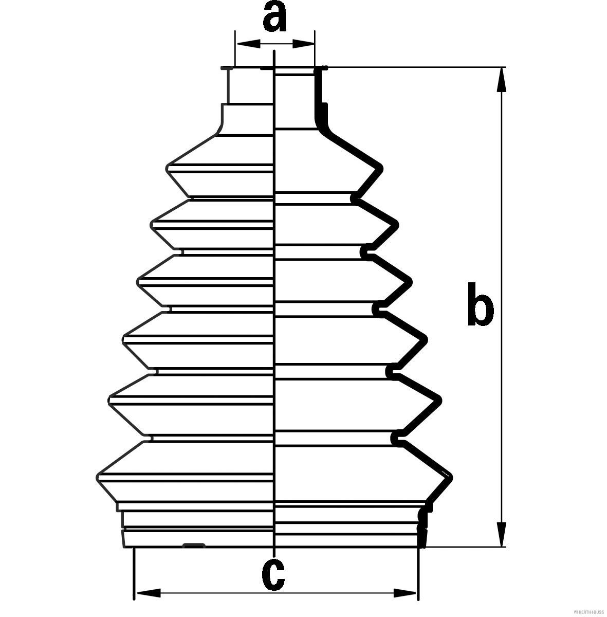  Bota de proteção externa de junta homocinética do semieixo dianteiro Chevrolet Epica I sedan (V200) (2003 - 2006) I